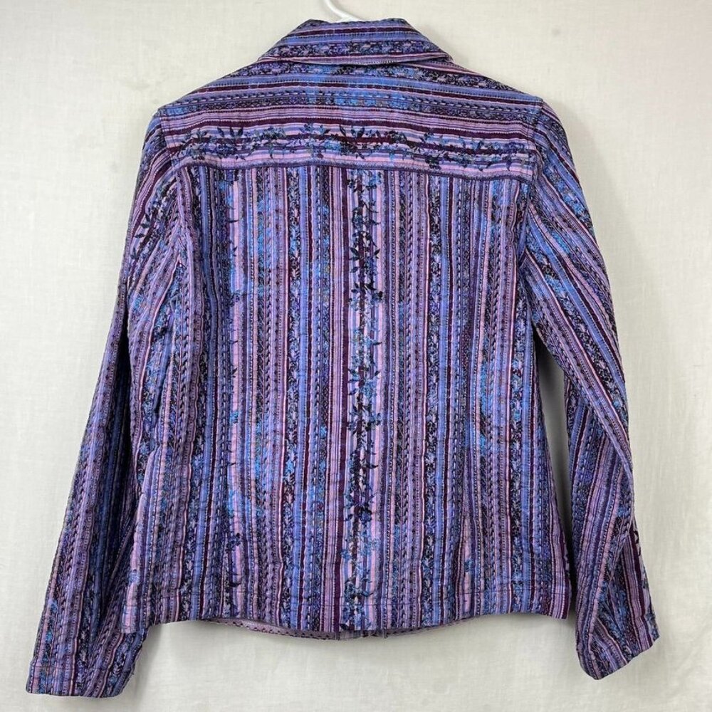 Reversible Embroidered Button Front Jacket‎ Women… - image 5